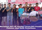 Meriahkan HUT RI Karang Taruna dan Pemdes Pelawan Jaya Gelar Berbagai Perlombaan