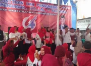 Ribuan Massa Hilal- Purnama Hadiri Pelantikan Tim Pemenangan di Singkut