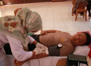 Kapolres Sarolangun Yang Pertama Donorkan Darahnya ,Hari Jadi Humas Polri ke – 73