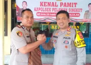 Kapolres Sarolangun Hadiri Giat Kenal Pamit Kapolsek Pelawan Singkut