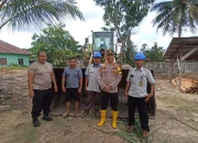 Kapolsek Pauh Pimpin Goro Bersama Manfaatkan Lahan Pekarangan Kantor Untuk Ketahanan Pangan