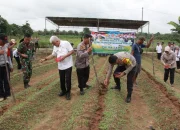 Lounching Gugus Tugas Polri Mendukung Ketahanan Pangan Kapolres Langsung Tanam Jagung 