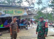Babinsa Desa Pasar Bersama Anggota  Sat Pol PP  melaksanakan patroli sekaligus  monitor ditempat Wisata Pemandian Kali Batu Putih 41 Desa Persiapan Sido Mukti