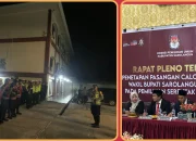 Rapat Pleno Penetapan Bupati dan Wakil Bupati Terpilih Berlangsung Sangat Kondusip ,Kapolres Kerahkan 118 Personel Lakukan Pengamanan Secara Terbuka dan Tertutup