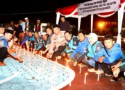 Puluhan Ojol Gelar Aksi Nyalakan Lilin di Mapolres Bersama Forkopimda Kabupaten Sarolangun