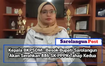 Kepala BKPSDM : Besok Bupati Sarolangun Akan Serahkan 886 SK PPPK Tahap Kedua
