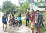 Dukung Sarolangun Maju Pemuda Turun Kejalan Tutup Jalan Berlubang