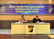 Pembinaan Etika Profesi Polri dari Bidpropam Polda Jambi Berlangsung di Polres Sarolangun 