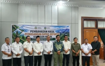 Bupati Sarolangun H. Hurmin S.H. Pimpin Pembahasan Batas Kawasan Hutan Berikan Kepastian Ruang Hidup bagi Masyarakat
